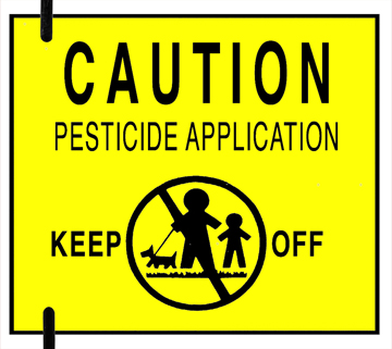 pesticide sign pic